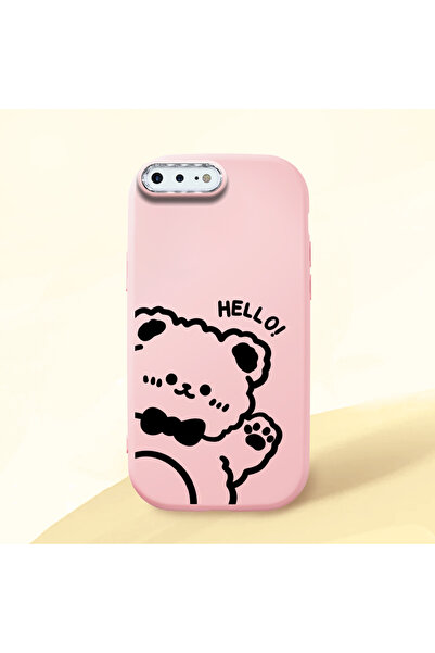 Hontinga حافظة هاتف من السيليكون الناعم باللون الوردي متوافقة مع هاتف iPhone ...