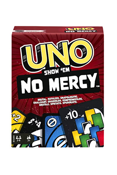 OEM Joc de Cărți UNO Show ‘Em No Mercy – Joc de Societate , 2-6 Jucători, 7+ Ani