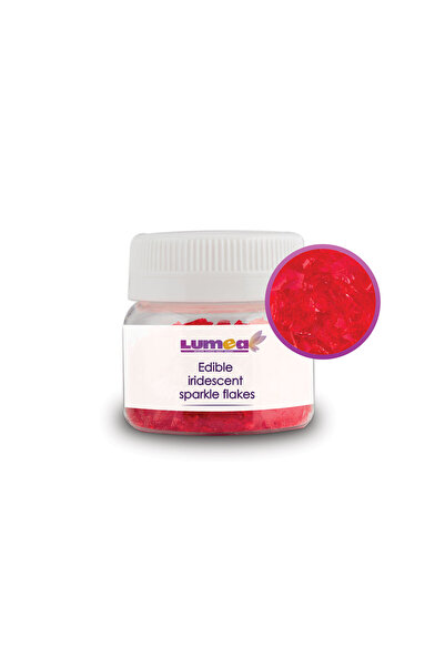 Lumea Red Iridescent Flakes, 15g -
