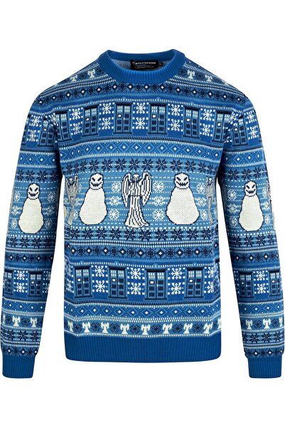 Doctor Who Christmas Sweater Medium - BBC Dr Who Gifts for Women and Men - TA...