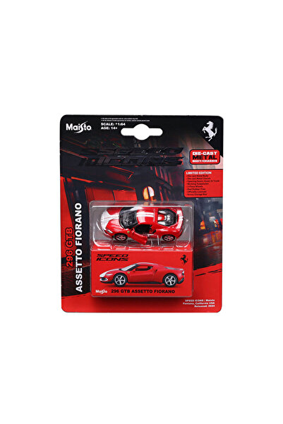 Maisto Speed Icons 1:64 Ferrari 296 GTB Assetto Fiorano Kırmızı