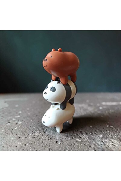 Hureggo Vintage''We Bare Bears'' Original Figure Toy & 12 cm