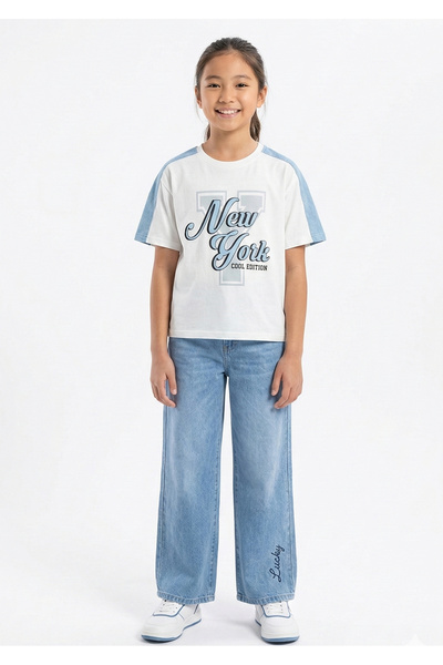 Cortigiani Girls Denim Pants, 13-14Y
