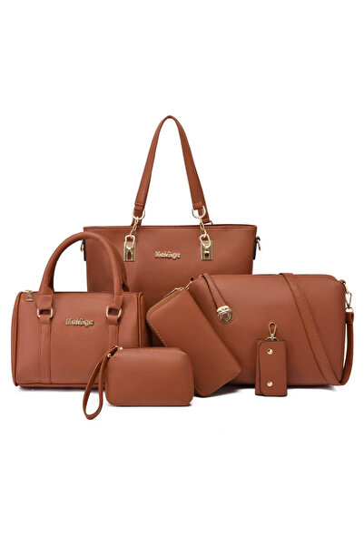 Magdeal Set of 6 Casual Bags Made of Eco- Leather