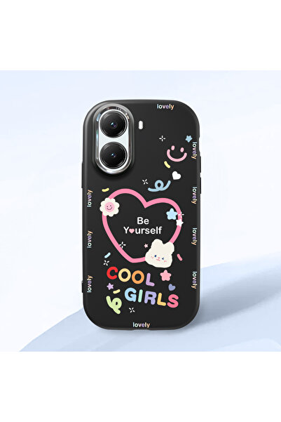 Hontinga Poco X7 Pro Compatible Camera Protected Black Soft Silicone Phone Ca...