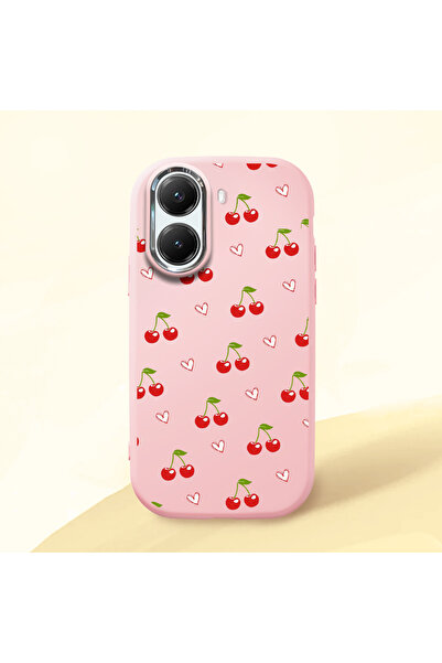 Hontinga Poco X7 Pro Compatible Camera Protected Pink Soft Silicone Phone Cas...