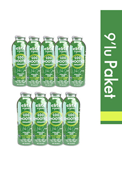 Elite Naturel 9'lu Organik Smoothie Well Greens 414 Ml