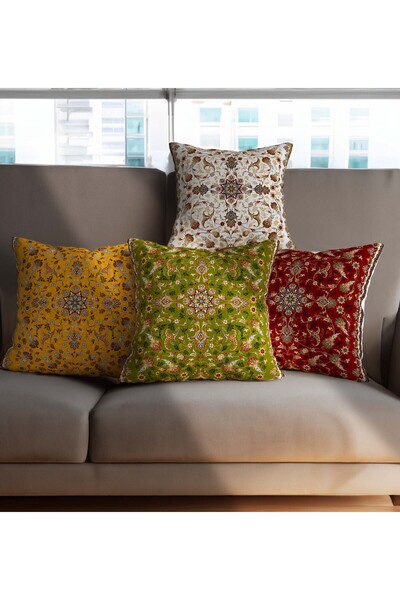 Şah Dekor إيران سجادة كليم منقوش طباعة رقمية مجموعة من وسادة أغطية وسائد هدية...