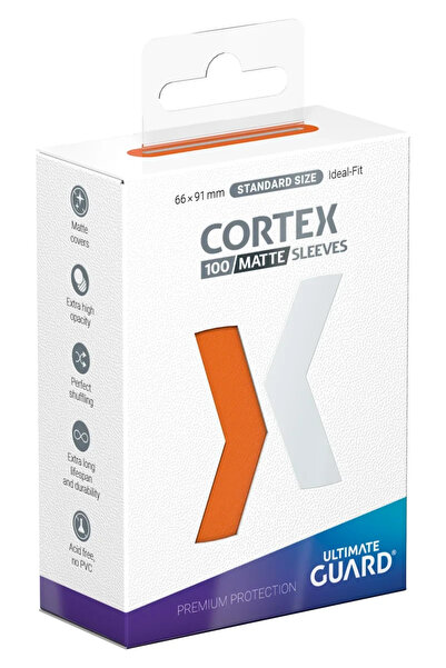 Ultimate Guard Manșoane Cortex Matte Standard Size 100 Portocalii