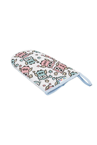 Akuku Terry bath mitt owls