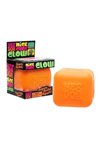 Be Venom™ Jucarie antistres Nice Cube Gllow NeeDoh, ORANGE, 5,7 cm