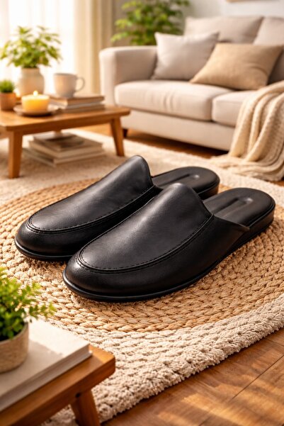 Didaly Simple, Stylish, Without Text, Without Emblem, Leather Black Men's Gue...