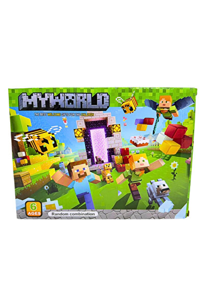 OEM Set 128 Cuburi Magnetice Tip Minecraft – Puzzle Magnetic Educativ pentru ...