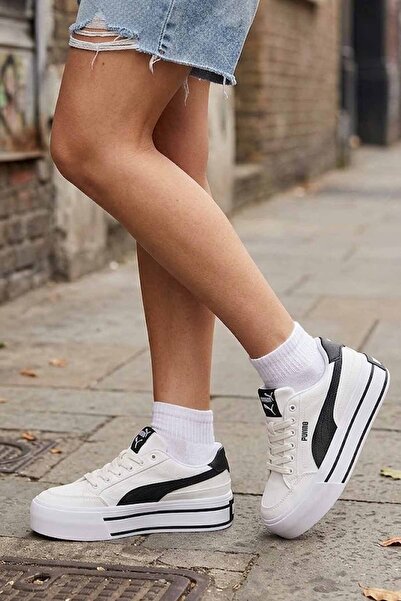 Puma Canvas Kadın Platform Taban Günlük Spor Ayakkabı - Rahat ve Şık Sokak Stili