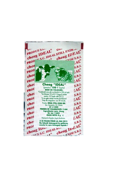 İdeal Rennet for 100 L of milk - 10 sachets