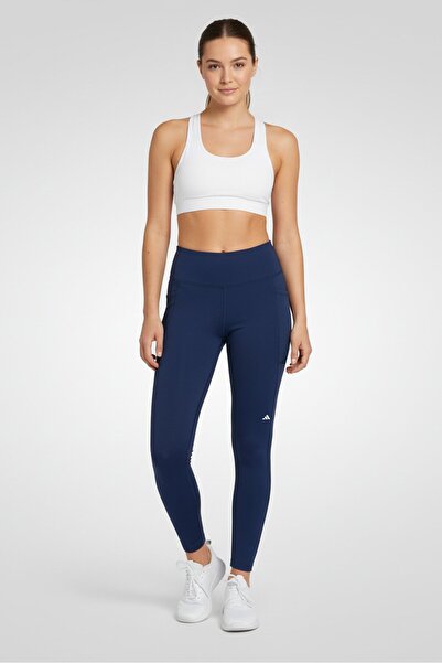 adidas Women Sportswear Fit Brand Logo Training Leggings, Navy