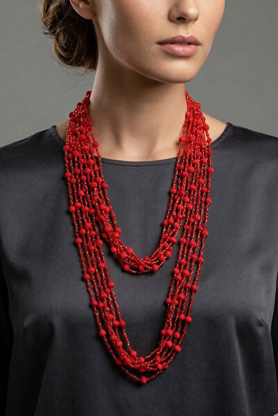 PETEK AKSESUAR Handmade Knitted Multi-Stylish Design Necklace