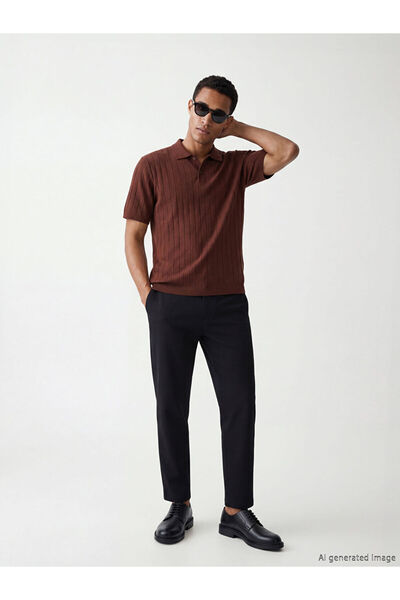 LC Waikiki Ανδρικό παντελόνι Navy Blue Standard Fit