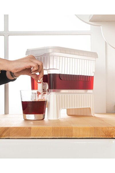 MHT GAIA Musluklu Su Sebili - 4,5 Litre Buzdolabı İçi Uygun, Sızdırmaz Meyve ...