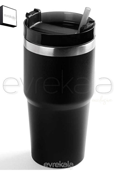 Tantitoni Evrekala Steel Thermos with Straw 600 ml - Authorized Evrekala - Ne...