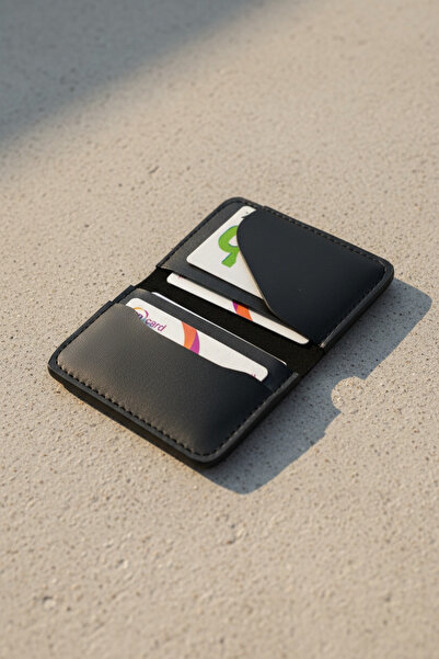 KAFFAA Unisex Faux Leather Card Holder