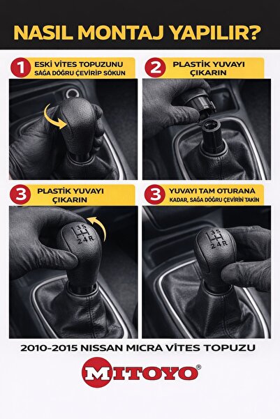 MITOYO Nissan Micra Vites Topuzu 2010-2015 Uyumlu 5 İleri 32865-1HC0A