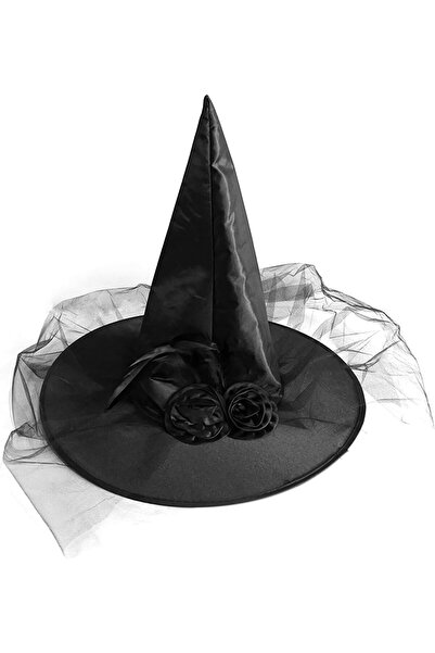 Coolon Pălărie de vrăjitoare pentru Halloween pentru femei – Pălărie magică d...