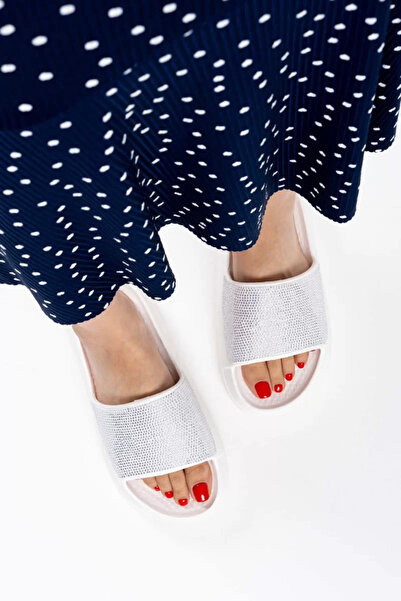 Belinora Women's Stone Detailed Summer Slippers Tr42My02C