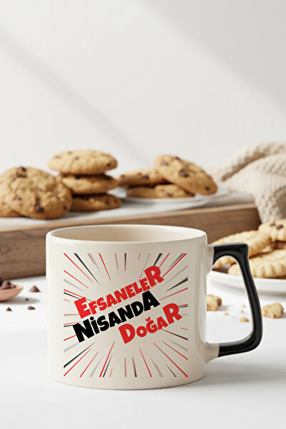 qoeuyl boutique Red Written Legends Born in Nisanda Printed Birthday Gift Col...