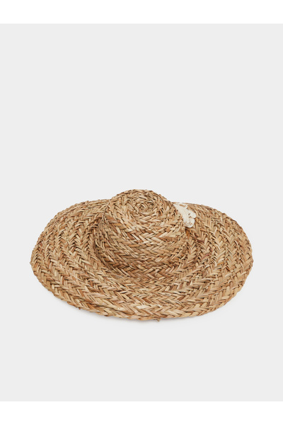Styli Straw Hat with Tassel Detail