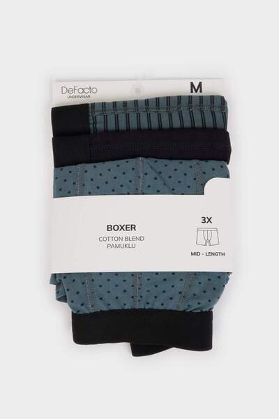 DeFacto Șal Regular Fit cu model 3buc boxeri G9370AX26SP