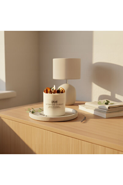 Generic Baoye Natural Plant Extracts Orange Scented Candle 280g