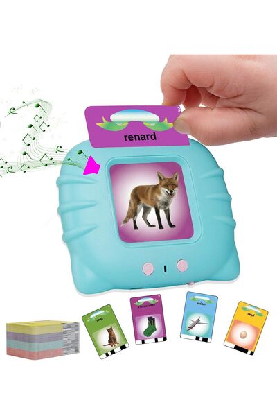 NO BRAND Jucărie educativă cu fișe de joc vorbitoare pentru copii mici