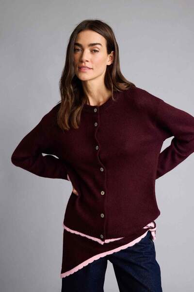 DeFacto Cardigan Regular Fit guler rotund H6402AX26SP