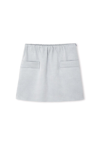 İpekyol Parlak yüzeyli mini etek