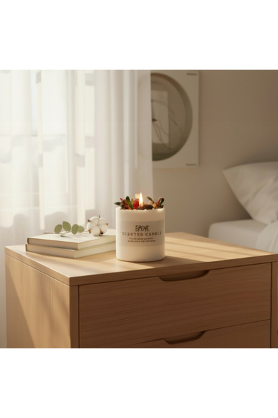 Generic شمعة باوي برائحة الزهور ومستخلصات نباتية طبيعية 280 غرام