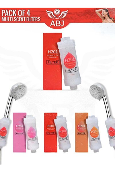 ABJ 4-Pack Vitamin C Shower Filter / Shower Head Filter