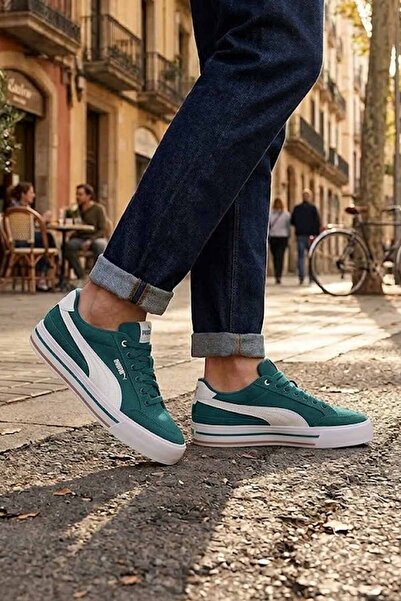 Puma C-Skate Canvas Men's Blue Sports Shoes - Comfortable Daily Cloth Shoes S...