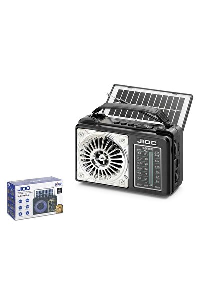 Genel Markalar JIOC H664BTS Bluetooth Nostaljik FM Radyo TWS USB TF Solar Şar...