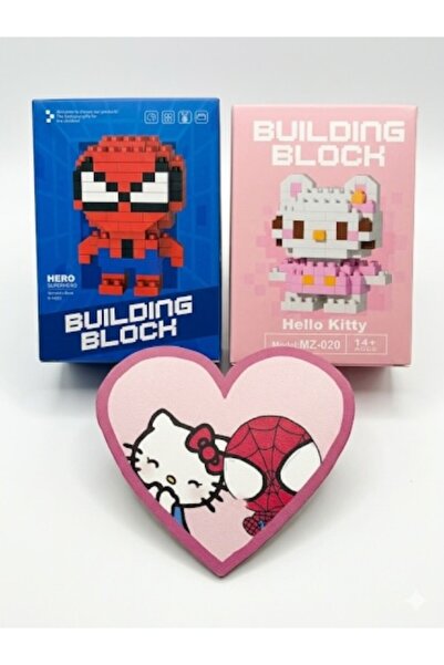 Mansura Spider Man Hello Kitty Brick Mini Lego Seti Hediye