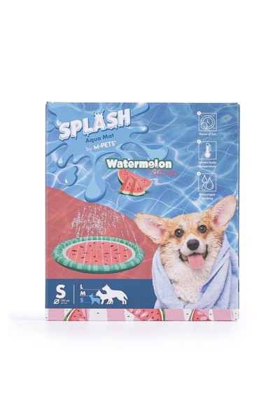 M-PETS Splash Aqua Mat Watermelon Play Pool with Fountain 100cm (S)