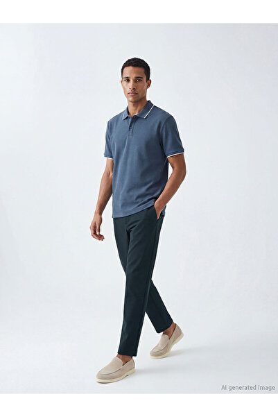 LC Waikiki Navy Blue Standard Size Men's Trousers