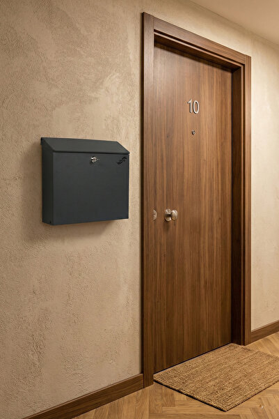 LICCIA Posta Kutusu Anahtarlı Antrasit