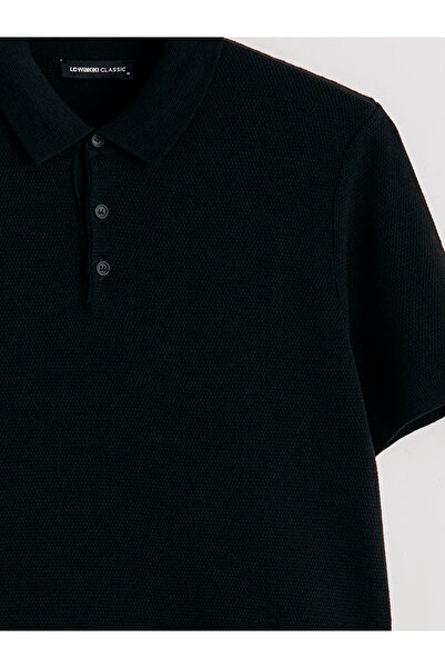 LC Waikiki Black Polo Neck Men's Knitwear Sweater