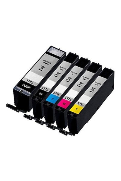 Europrint Set of 5 Compatible Ink Cartridges for Canon Pixma MG5750 XL PGI570...