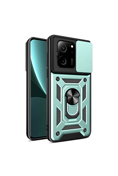 cepmoda حافظة Mi "13T / 13T PRO" ذات الطبقة المزدوجة - مع حلقة، وحامل، وغطاء ...