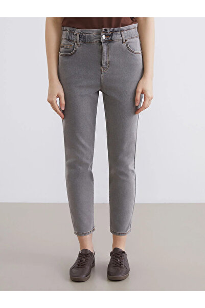 LC Waikiki Pantaloni de blugi gri Slim Mom pentru femei