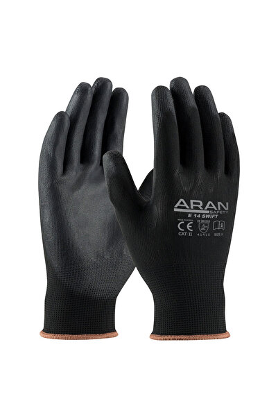 ARAN SAFETY İşkoruma E14 Swift Pu Gloves (12 Pieces)