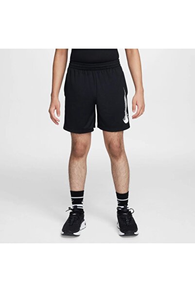 Nike Pantaloni scurți sport negri unisex pentru copii Multi Dri-FIT - HF9121-010