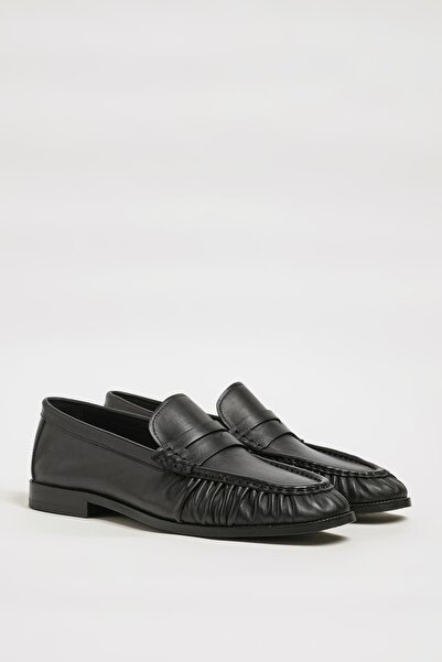 Faruk balkanas حذاء أوموري موديل جينيتيال ناتشورال جلد نيو ليثيك سول حذاء لوفر